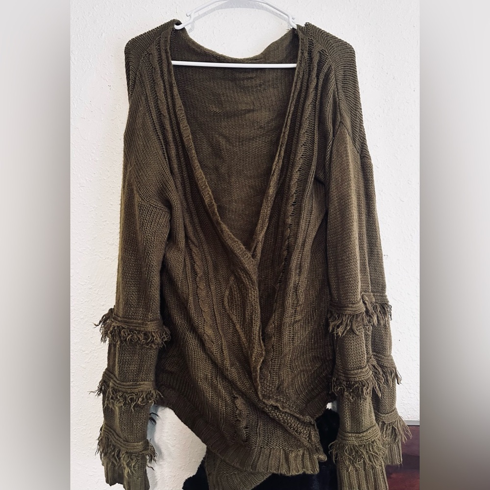 Earthbound Fringe Cardigan